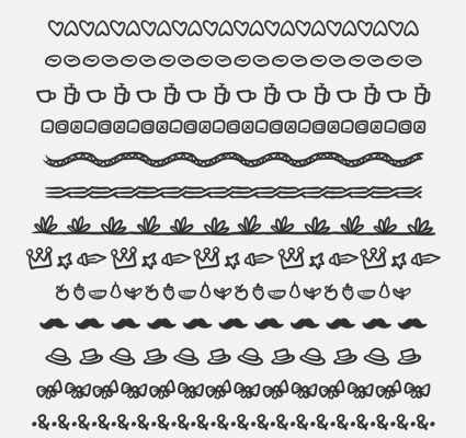 13 of the cartoon vector material lace design