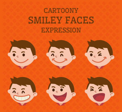 6 cartoon boy picture vector material