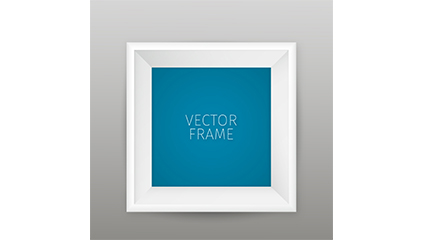 Fine white frame vector material
