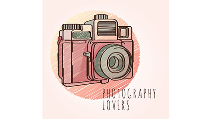 Painted a camera vector material