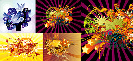 the trend of design elements vector material