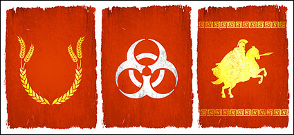 Worn-out theme of the bark Khmer vector material