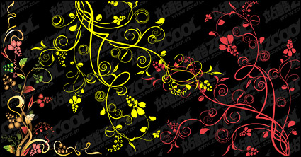 exquisite fashion pattern vector material