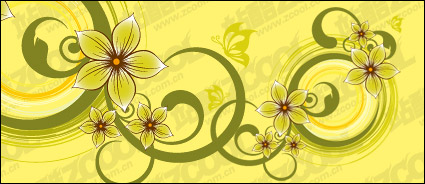 Fashion Butterfly pattern vector material