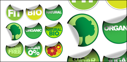 Angle circular icon vector material