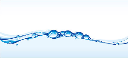 Beautifully surging water vector material