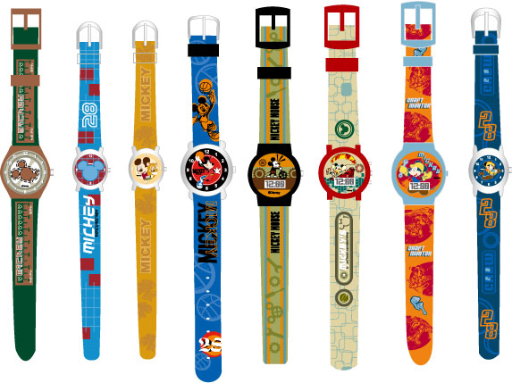 Mickey Mouse cartoon series vector table