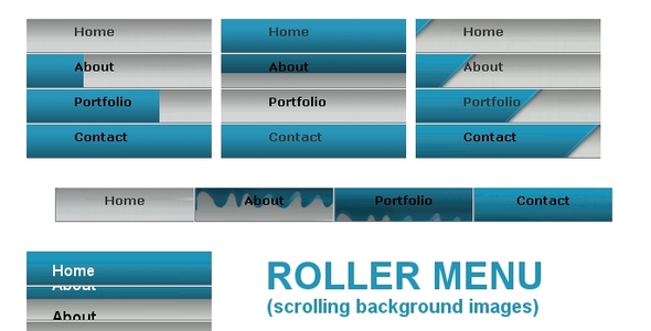 js navigation bar, fake flash animation