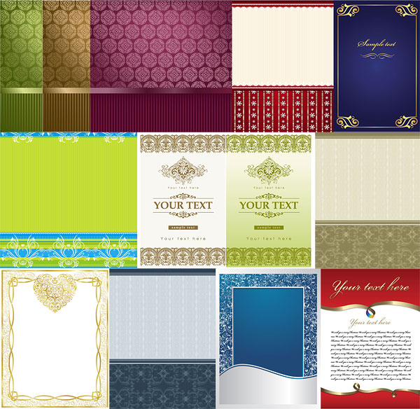 Lace border pattern layout design