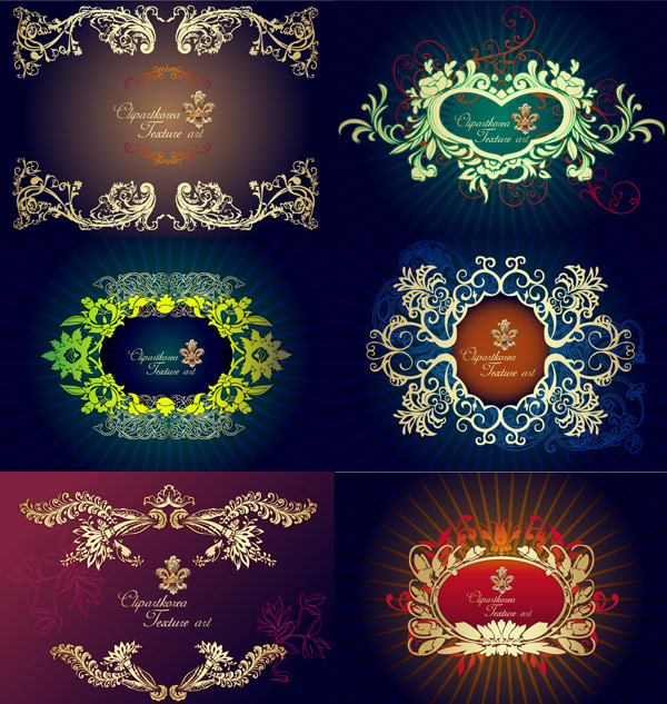 European pattern vector border