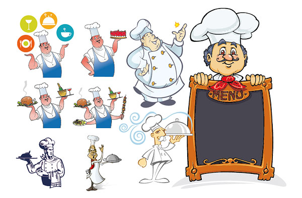 Chef Series Vector material
