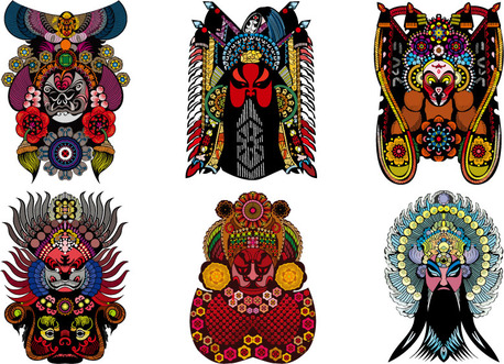 Peking Opera vector material