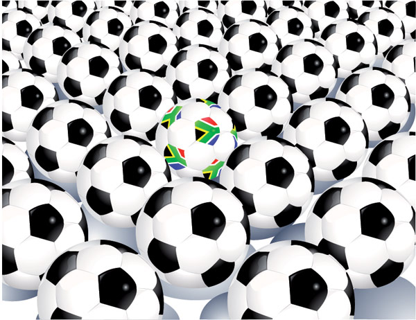 A lot of football vector material