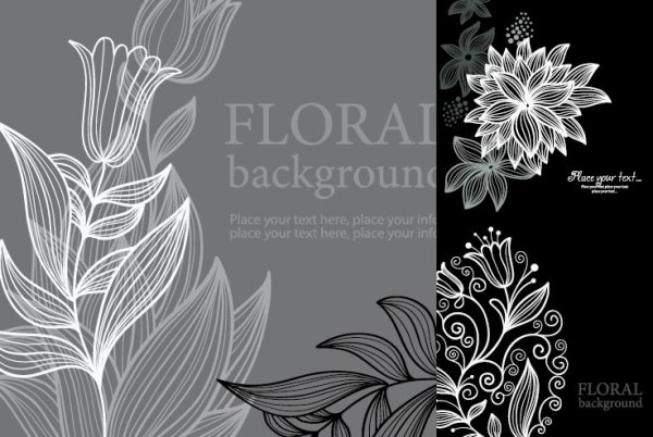 Beautiful line vector material
