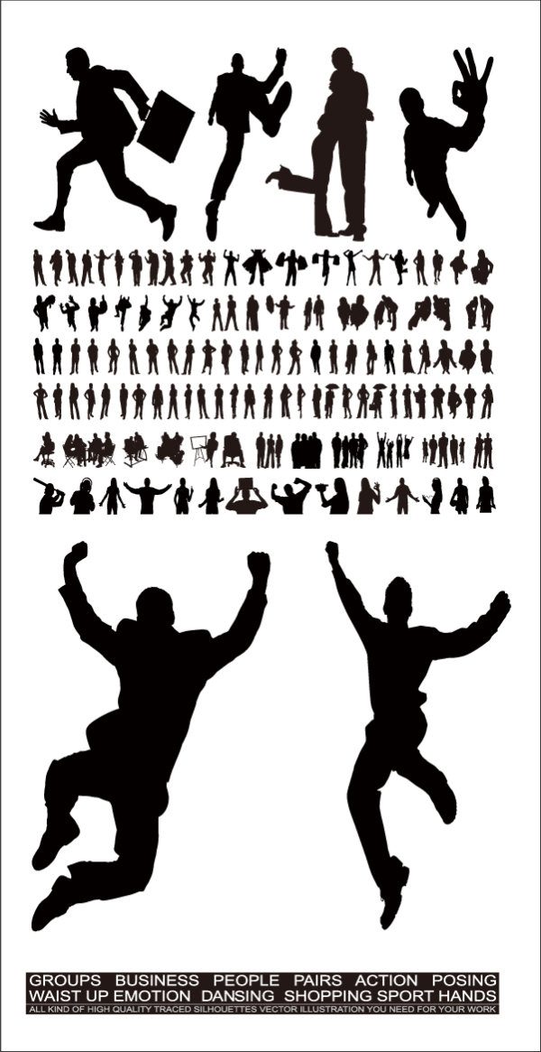 People silhouette Vector