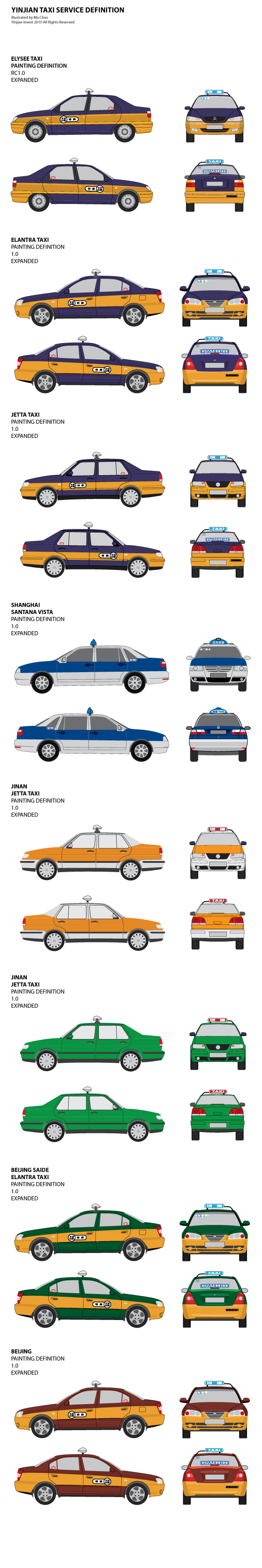 View original vector Jetta IV taxi