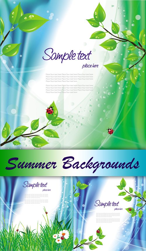 Greenery beetles theme vector of material
