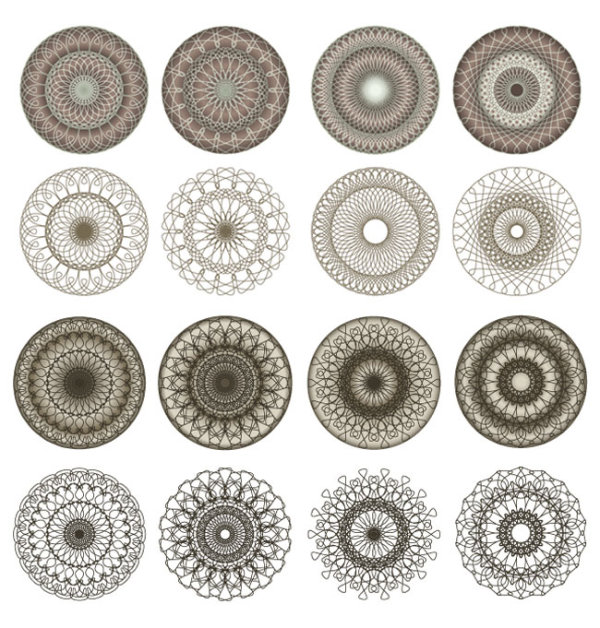 Beautiful coil pattern Vector