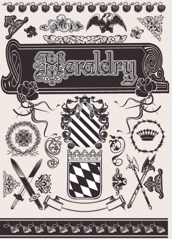 Royal vector elements of European classical material