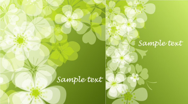 Fresh summer flowers the Phantom background vector -1