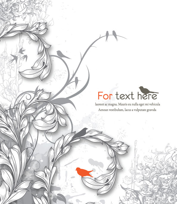 Classic hand-painted pattern 05-- vector material