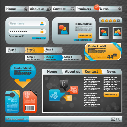 Practical Web Design Elements 05 - vector