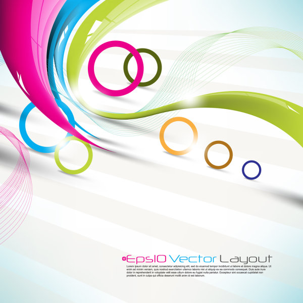 Beautiful colorful background 02-- vector material
