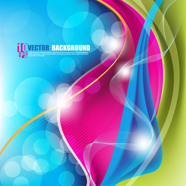 Beautifully colorful background 03 - vector
