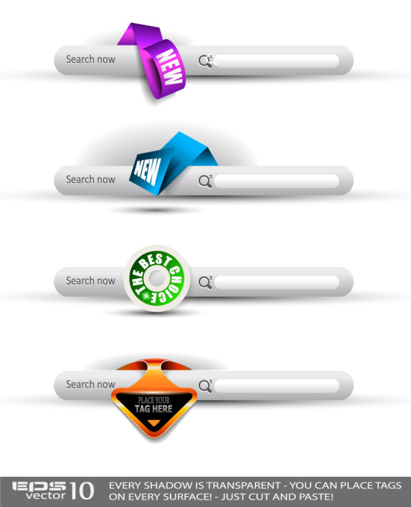 The beautifully navigation UI 03 - vector