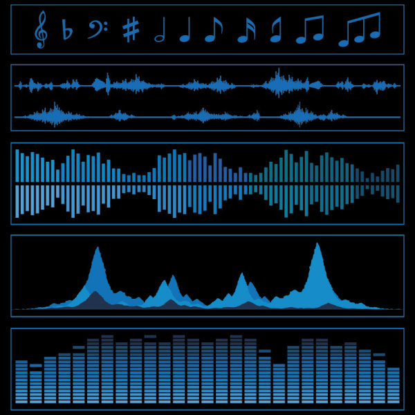 Audio band material 01 - vector