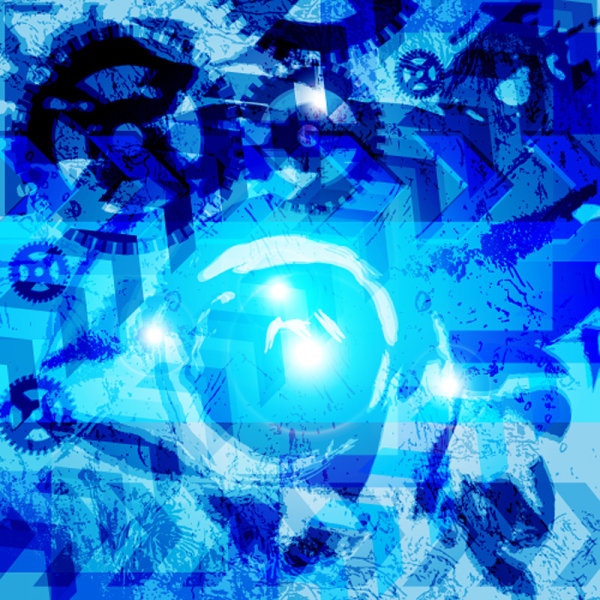 Brilliant technology background Fig. 05 - vector material