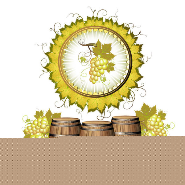 Cartoon wine 02 - vector material