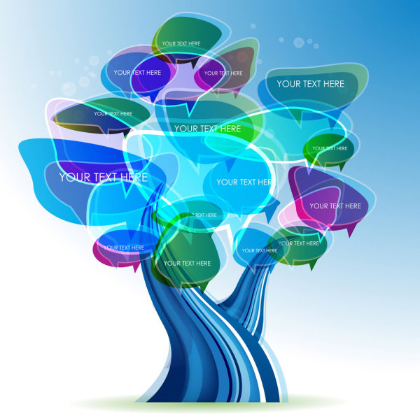 Box made ​​of trees 03 - vector material