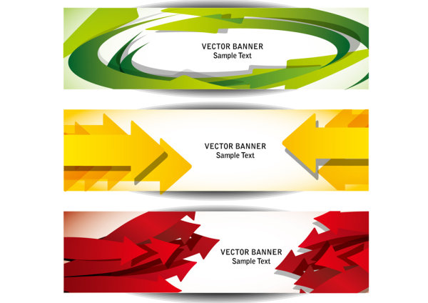 Beautiful long card 05 - vector material