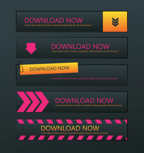 Exquisite buttons - vector