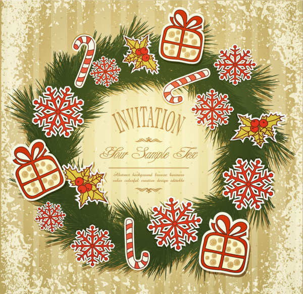 Christmas patterns 01 - vector material