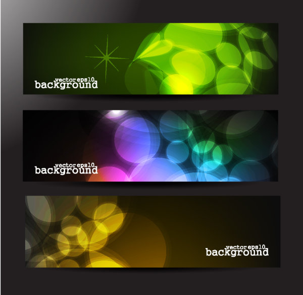 The gorgeous strip card 03 - vector material