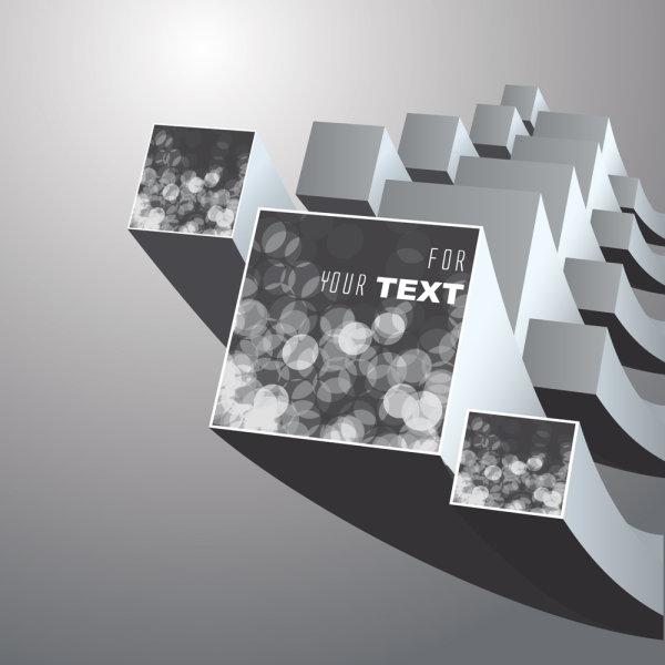 Brilliant stereo background 04 - vector material