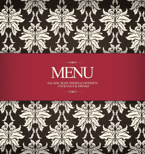 Prime pattern menu cover 03 - vector material