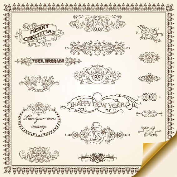 European pattern border 02 - vector material