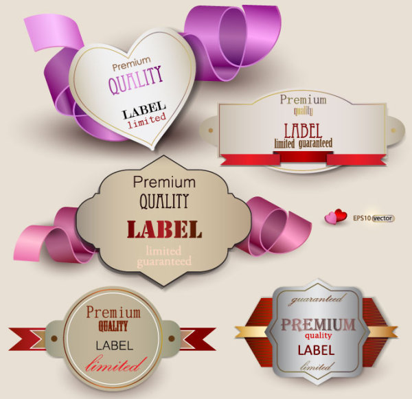Classic sweet label 02 - vector material