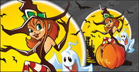 Halloween element vector illustration material