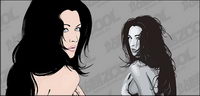 Sexy women vector material