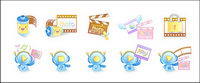 Cute Videos Series Vector material