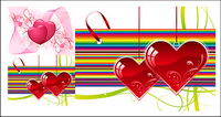 heart-shaped vector material tre