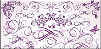 Purple fine pattern vector material