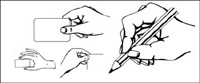 Practical gesture vector material (1)
