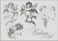 Vintage Angel Vector