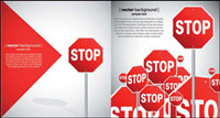 Beautiful road signs - vector material