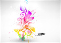 Symphony fashion pattern vector material -4